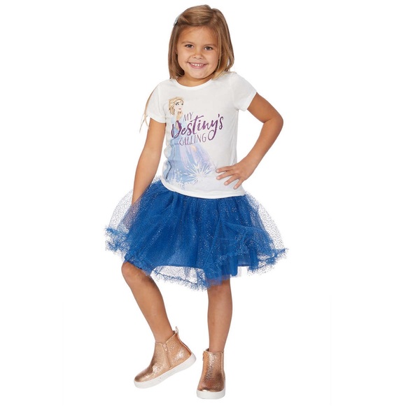 FROZEN**Disney 3-Piece Set**Bomber, T-Shirt & Tutu - Picture 4 of 8